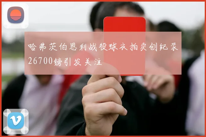 哈弗茨伯恩利战役球衣拍卖创纪录26700镑引发关注