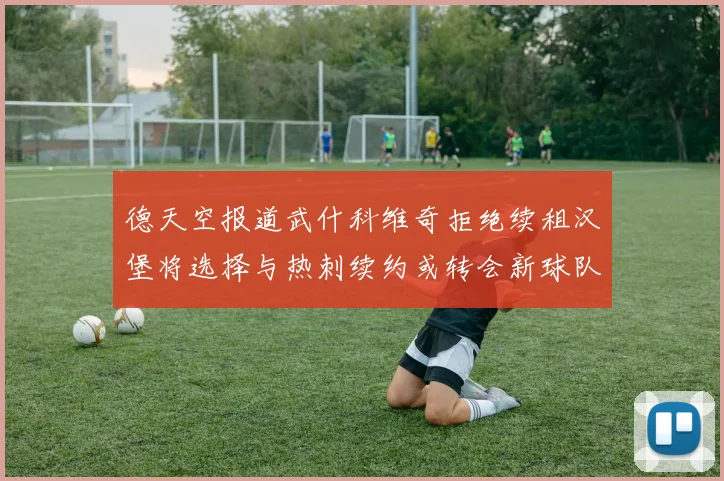 德天空报道武什科维奇拒绝续租汉堡将选择与热刺续约或转会新球队