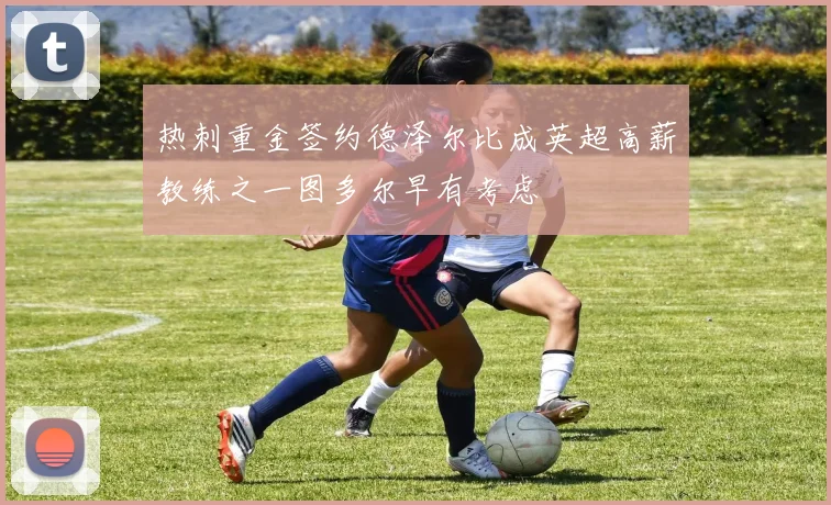 热刺重金签约德泽尔比成英超高薪教练之一图多尔早有考虑